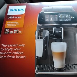 Philips 3300 Series Fully Automatic Espresso Machine - Black